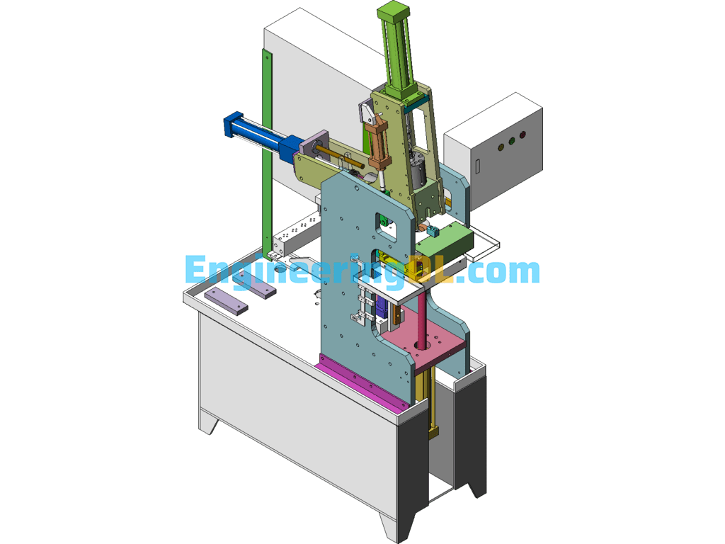 N65820 2ZEOA Angle Cutting Machine SolidWorks Free Download