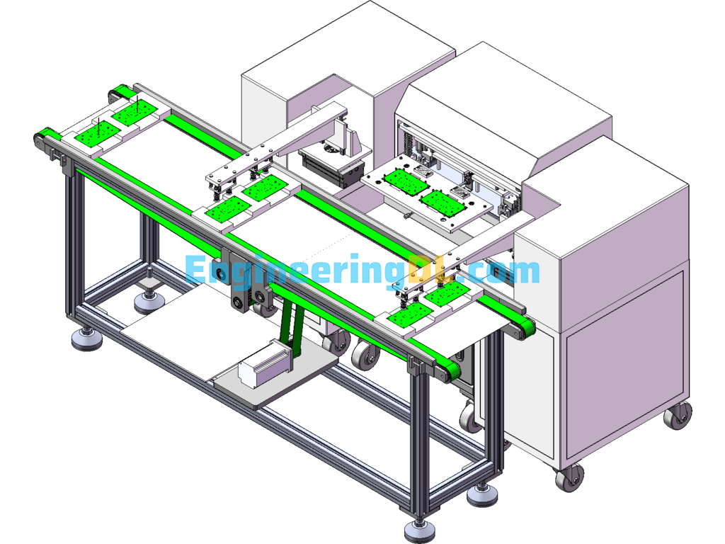 Powder Cutting Inspection Machine Creo(ProE) Free Download