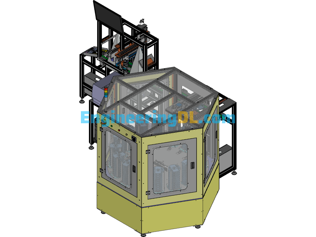Fixed Length Punching And Cutting Machine SolidWorks Free Download