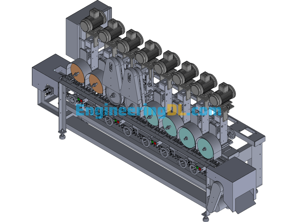 Fixed Length Cutting Machine. SolidWorks Free Download