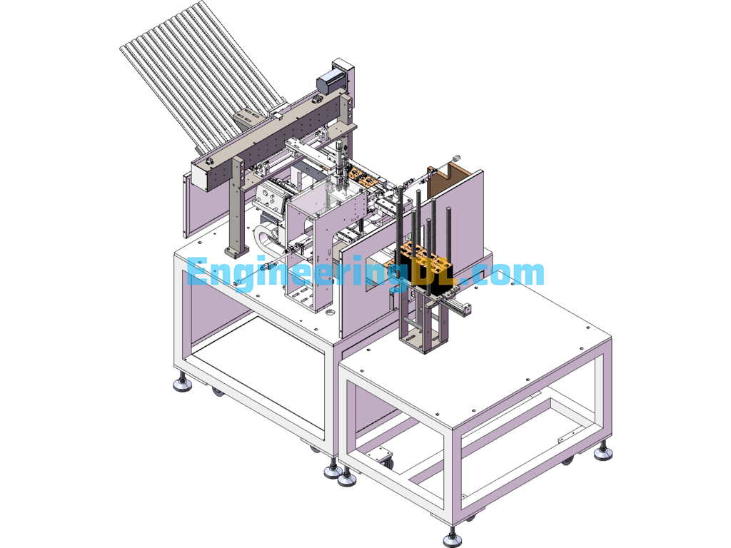 Automatic Foot-In-Fork Machine SolidWorks Free Download