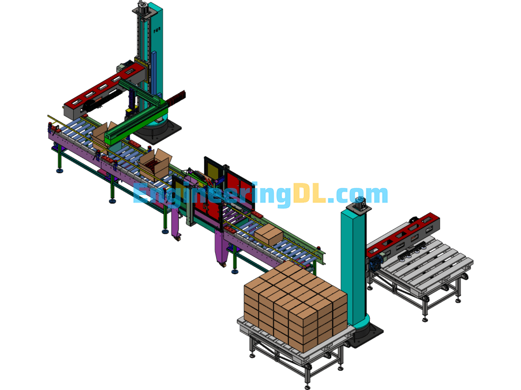 Multi-Stage Linkage Non-Standard Automation Equipment SolidWorks Free Download