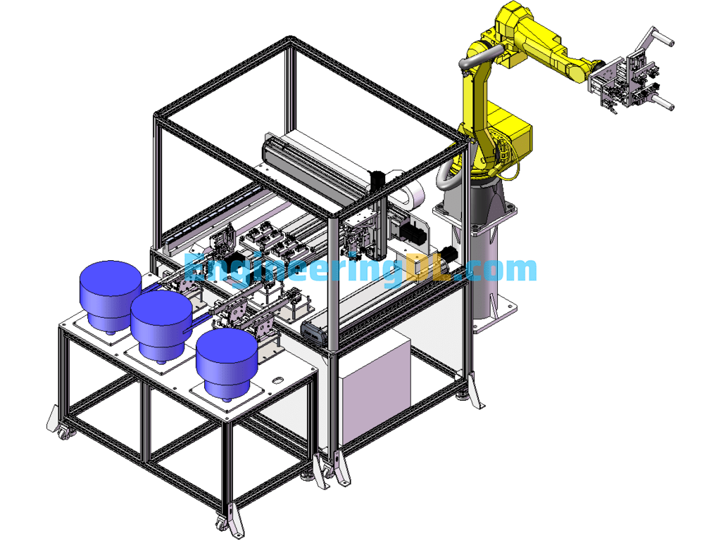 Automatic Belt Threading Machine Equipment For Car Seat Belt SolidWorks Free Download