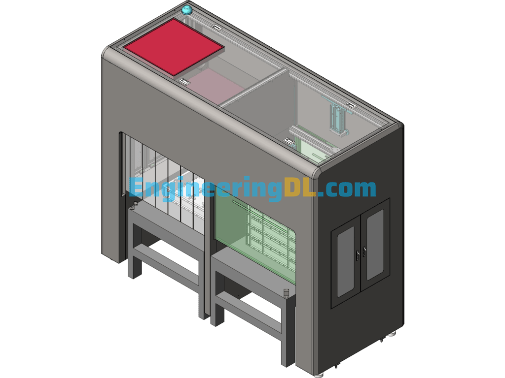 Iron Rod Long Shaft Double Head Tapping Machine M8 Automatic Loading And Unloading Automatic Tapping SolidWorks Free Download