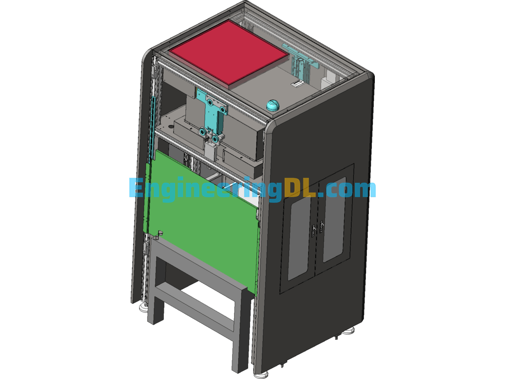 L-Type Iron Automatic Tapping Machine Circuit Pin Tapping SolidWorks Free Download