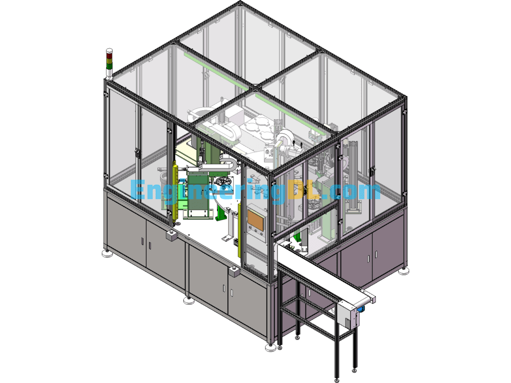 Gantry Palletising Case 3D Exported Free Download