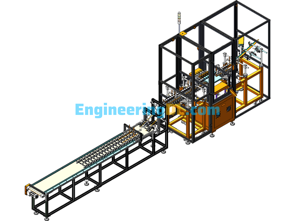 Semi-Automatic Packaging Machine SolidWorks Free Download