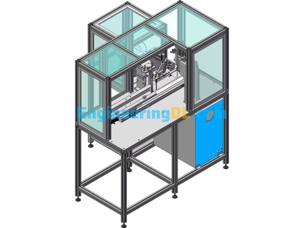 Air Shower + RF + Scan (Single Box) SolidWorks Free Download