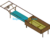 Production Line Fixture Series BUSS Arrangement Table, Table SolidWorks, 3D Exported