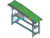 2m Long 400mm Wide Conveyor Belt SolidWorks, AutoCAD, 3D Exported