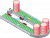 U-Shaped Power Roller Conveyor SolidWorks, 3D Exported