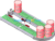 U-Shaped Power Roller Conveyor SolidWorks, 3D Exported