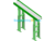 Inclination Angle Non-Powered Conveyor SolidWorks, 3D Exported