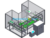 Automatic Loading And Unloading Tray Spray Code Sweeping Machine SolidWorks, 3D Exported