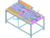 Double Layer Loading And Unloading Device SolidWorks, 3D Exported