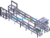 Double Layer Reflow Multiplier Chain Assembly Line SolidWorks