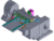 Engine Cylinder Head Precision Hydraulic Tooling Fixture (4 Machining Processes) SolidWorks, 3D Exported