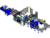 Post-Packaging Production Line (Automatic Box Opening Conveyor Labeling And Palletizing Line) SolidWorks, 3D Exported