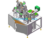 Square Lithium-Ion Battery Gluing Into The Shell Machine (Lithium Cells Automatically Loaded Into The Aluminum Shell) SolidWorks